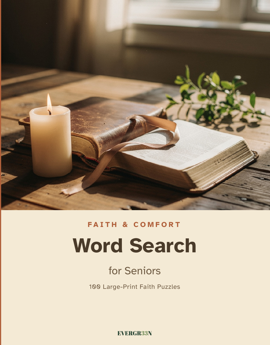 Cover — Large-Print Word Search for Seniors: Faith & Comfort